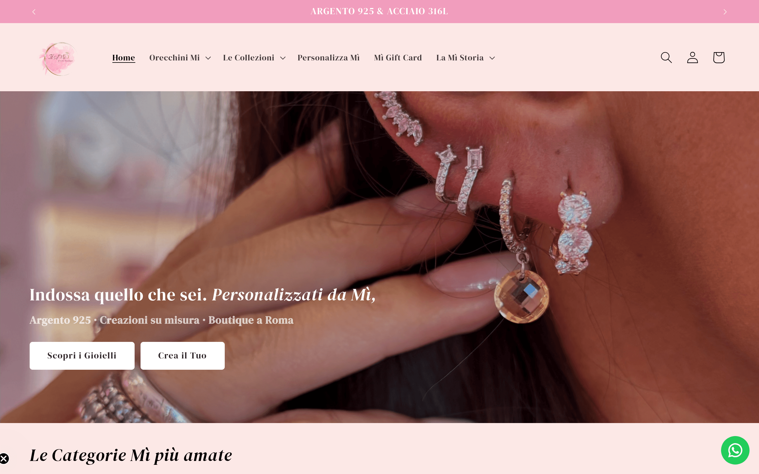It's Mì Jewelry — screenshot del sito itsmijewelry.com